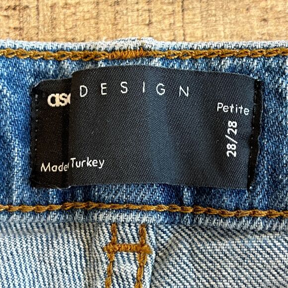 Asos Design Jeans Bootcut Flare Size 28P Petite Light Blue - Picture 4 of 8